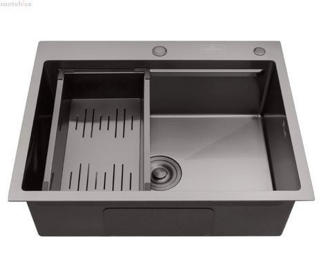 Кухонная мойка Kroner KRP Schwarze - 6350HM PVD CV031453