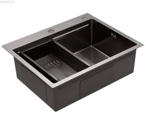 Кухонная мойка Kroner KRP Schwarze - 6350HM PVD CV031453