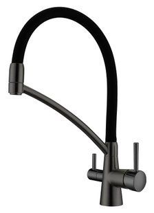 Змішувач для кухні Fabiano FKM 3110 Black Steel pvd-графіт 8231.403.1049 під фільтровану воду