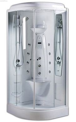 Гідромасажна душова кабіна з парою Am-Pm Bourgeois 90х90х220 см W65C-550-090WTE