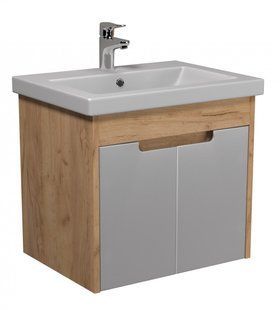 Тумба подвесная Мойдодыр Смарт Craft 60-A 00-0008069 c умывальником Como