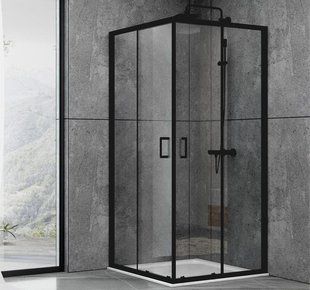 Душевая кабина Dusel EF-184B Black Matt 1000x1000x1900