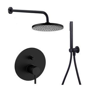 Душевая система Paffoni Light, черный KITLIG015NO