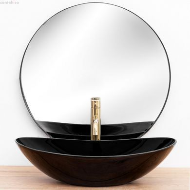 Умивальник (раковина) REA ROYAL 60 BLACK накладний чорний REA-U0445