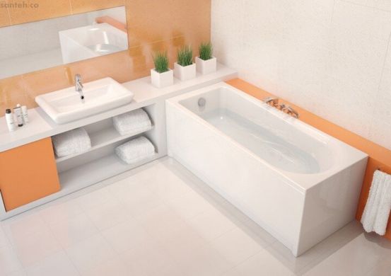 Акриловая ванна CERSANIT FLAVIA 170x70 + ножки