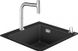 Кухонна мийка Hansgrohe Combi C51-F450-06 56x51 чорний матовий 43217000 із змішувачем