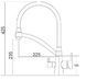Змішувач для кухні Fabiano FKM 3110 Black Steel pvd-графіт 8231.403.1049 під фільтровану воду