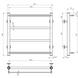Рушникосушка електрична Deffi Ladder 400x500 хром C.LK.50.40.4.E.C.L.5 ліва