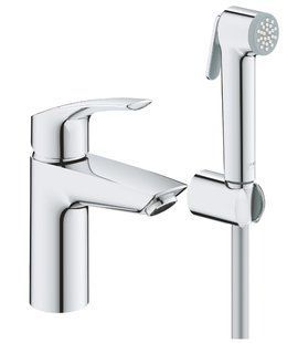 Змішувач для раковини Grohe Eurosmart New хром 23124003 з гігієнічним душем