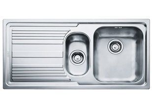 Кухонна мийка з сифоном нерж. LLL 651 декор ліва Franke 101.0381.836