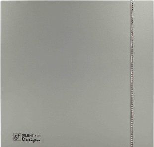 Малошумний вентилятор Soler & Palau SILENT-100 CZ SILVER DESIGN SWAROVSKI