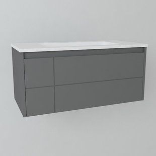 Тумба з раковиною Devit Laguna 0022110A 100, антрацит