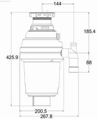 Подрібнювач харчових відходів GRANADO Algar 750 Silence+ GC0101-750