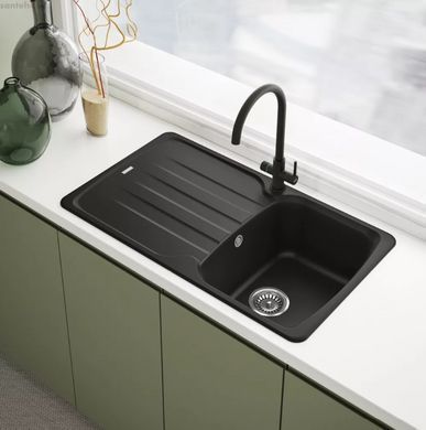Змішувач для кухні Franke Lina Clear Water чорний матовий 120.0730.807 під фільтровану воду