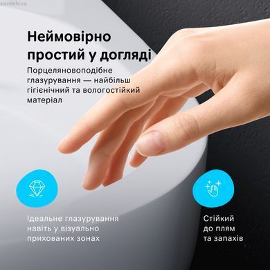 Унитаз напольный Am.Pm Like Aquaspin CLA8600SC с бачком и сиденьям Soft Close