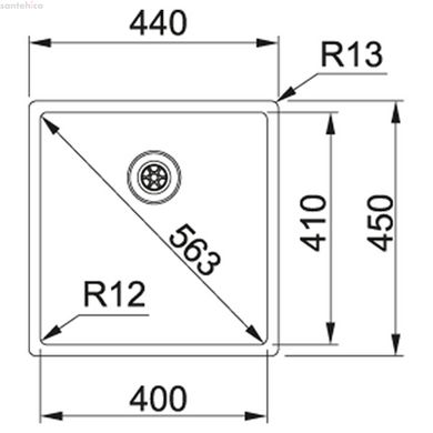 Кухонна мийка Franke Box BXX 210 / 110-40 (127.0369.215) нержавіюча сталь - монтаж врізний, у рівень або під стільницю - полірована