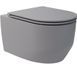 Підвісний унітаз Devit Art 3.0 Vortex Flush сірий матовий 3030140G з сидіннями Soft Close