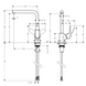 Змішувач для кухні Hansgrohe Focus 280 EcoSmart 1jet M41 хром 31827000