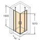 Душова кабіна Huppe Classics 2 90x90 (Профіль - хром, скло - прозоре) C23002.069.321