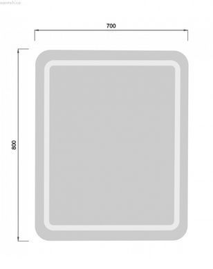 Дзеркало Мийдодир Tina 70х80 00-0009228 з Led підсвічуванням