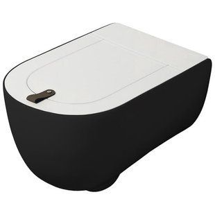 Подвесной безободковый унитаз Artceram The One, black matt (THV001 17; 00)