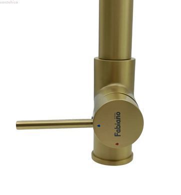 Змішувач для кухні Fabiano FKM 3128 Light Gold pvd-золото 8231.403.1910 під фільтровану воду
