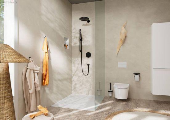 Лійка ручного душу Hansgrohe Pulsify S 100 1jet EcoSmart чорний матовий 24125670