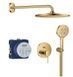 Душова система прихованого монтажу Grohe Essence Rainshower Mono 310 золото 25287GL0