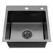 Кухонна мийка Kroner KRP Schwarze - 4545HM PVD (3.0/1.0 мм) CV033856