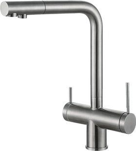 Змішувач для кухні Fabiano FKM 3140 SS Inox нержавіюча сталь 8231.401.0070 під фільтровану воду