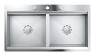 Мийка для кухні Grohe 2 чаші, матова, в рівень зі стільницею 31585SD0