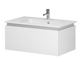 Тумба подвесная Aquarius Loretto 80 70942874 с раковиной Plaza