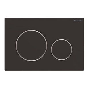 Панель смыва GEBERIT Sigma20 115.882.14.1 черная матовая/хром