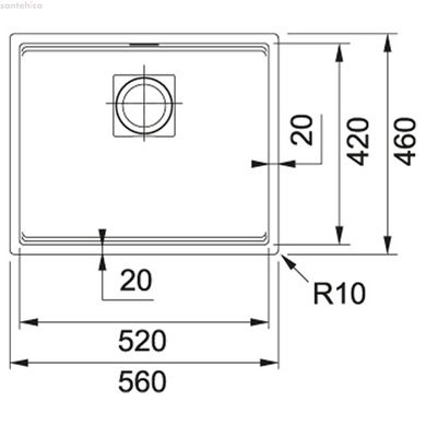 Кухонна мийка Franke KUBUS 2 KNG 110-52 (125.0517.041) гранітна - монтаж під стільницю - колір Сахара - (коландер та килимок Rollmat у комплекті)