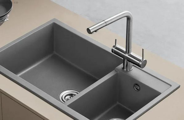Змішувач для кухні Fabiano FKM 3140 SS Inox нержавіюча сталь 8231.401.0070 під фільтровану воду