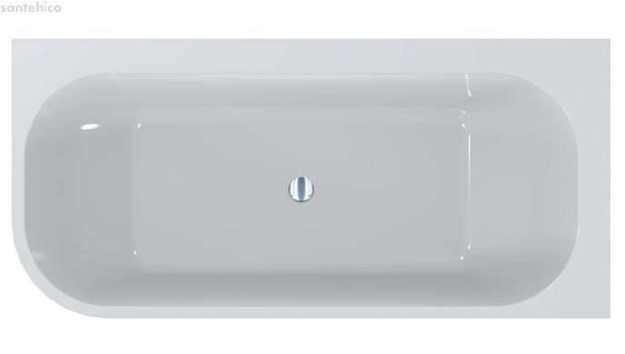 Ванна зі штучного каменю Miraggio Maria L 186x87 білий глянцевий 8814055
