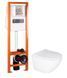 Інсталяція Qtap Nest UNI QT0233M370 + Унітаз підвісний Qtap Jay Ultra Quiet QT07335177W з сидінням Soft Close