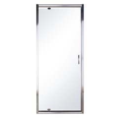 Дверь в нишу 80*195см распашная, профиль хром, стекло прозрачное 5мм 599-150-80(h)