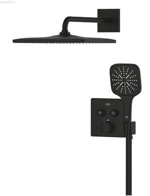 Душова система прихованого монтажу Grohe Grohtherm SmartControl чорний матовий 34865KF0