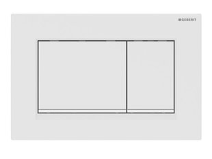 Клавиша смыва Geberit Sigma 30 белый матовый/вставка белый глянцевый 115.883.01.1