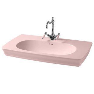 Умывальник керамический 90 см Artceram Civitas, pink acquarello (CIL002 33; 00)