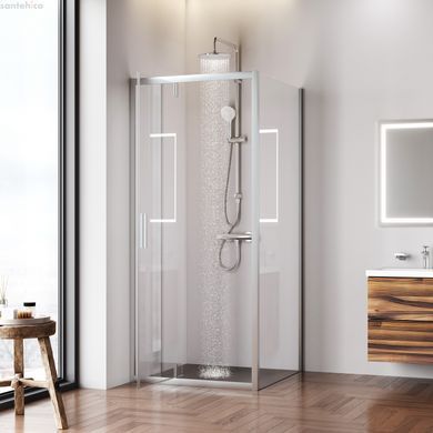 Душовий кут Am.Pm Gem Sqare Pivot 90x90 (Профіль - хром, скло - прозоре) W90UG-404-9090-MT