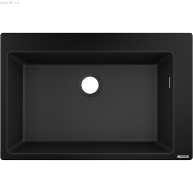 Мийка для кухні вбудована Hansgrohe S51 S510-F635 SilicaTec чорний графіт 2024004K із змішувачем