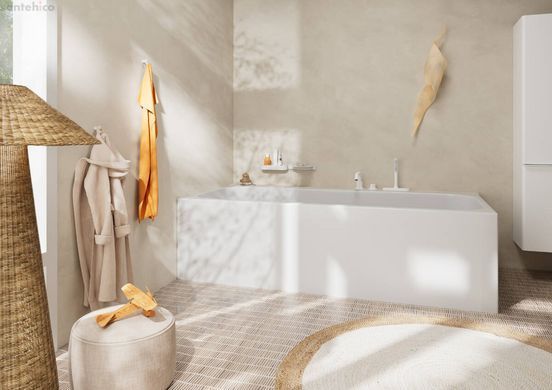 Змішувач на борт ванни Hansgrohe Tecturis S білий матовий 73447700