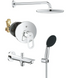 Душова система прихованого монтажу Grohe Vitalio Start 250 хром UA290810R3