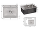Кухонная мойка Lidz Handmade H5045 Brushed Steel LDH5045BRU35383