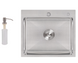 Кухонная мойка Lidz Handmade H5045 Brushed Steel LDH5045BRU35383