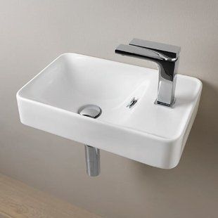 Умывальник керамический 45 см Artceram Lavamani, white glossy (LML003 01; 00)