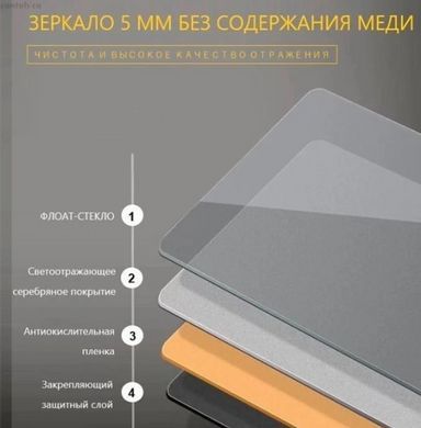 Дзеркало Dusel DE-M0065D 90x70 606503 з LED підсвіткою