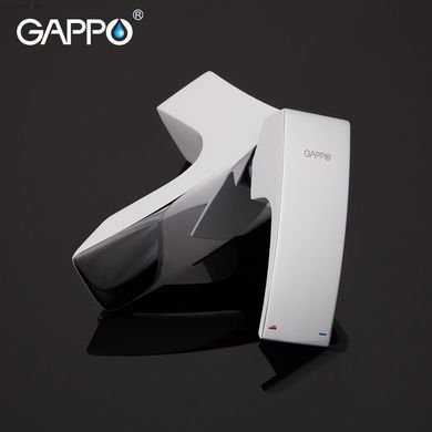 Смеситель для умывальника GAPPO G1007-7, белый/хром